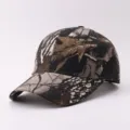 Unisex Outdoor Camouflage Baseballkappe mit gebogenem Schirm, taktische Mütze. - Verstellbar / Tarnzweig 3