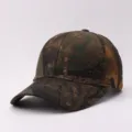 Tarndruck Baseballcap Outdoor gebogener Schirm Sonnenhut Herren Damen taktische Kappe - Verstellbar / Tarnzweig 5