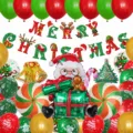 Weihnachts Weihnachtsmann Ballon Set Festliche Party Hintergrund Dekoration Zubehör - Stil 4