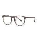 Montatura occhiali vista gatto leggera in TR90 per donna e uomo anti luce blu chiaro - Montatura Marrone Trasparente C11