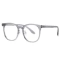 Montatura per occhiali ottici TR90 grande grigia trasparente anti luce blu moda quotid - Grigio Trasparente C3
