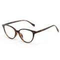 Monture de lunettes anti-lumière bleue œil-de-chat rétro pour femme, TR90 légère. - Monture Écaille