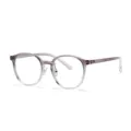 Montatura per occhiali tonda anti-luce blu TR90 stile coreano donna leggera ottica - Montatura Viola Sfumata