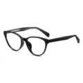Montatura per occhiali ottica nera TR90, stile vintage occhiali trasparenti piatti uso quotidiano. - Montatura Nero Lucido
