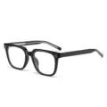 Occhiali anti luce blu con montatura nera alla moda per uomo e donna stile elegante. - Montatura Nero Lucido