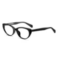 Montatura occhiali vista gatto TR90 donna leggera stile retro lenti trasparenti. - Montatura Nero Lucido