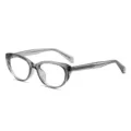 Montatura per occhiali da vista grigia trasparente da donna, materiale TR90 leggero stile retro. - Montatura Grigio Trasparente