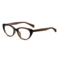 Montatura occhiali vista gatto marrone vintage donna, leggera TR90 ottica da vista. - Montatura Tè