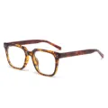 Montatura per Occhiali Quadrata TR90 Tartarugata Anti Luce Blu Elegante Montatura - Montatura Tartarugata