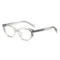 Montatura occhiali occhi di gatto verde chiaro donna stile ottico TR90 retro nuovo - Cornice Grigio Verde