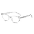 Montatura Occhiali Trasparente TR90 Occhio di Gatto Vintage Retro Ottica Chic - Montatura Trasparente