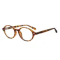 Montatura per Occhiali Rotonda Tartarugata TR90 Vintage Nerd Stile Ottico Unisex Chic - Tartarugato Giallo