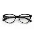 Montatura per occhiali da vista cat-eye nera in TR90 classica, leggera ed elegante per tutti. - C1 Montatura Nero Lucido