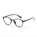 Montatura per occhiali ovale TR90 stile coreano, variante di montatura ottica nera. - C1 Montatura Nero Lucido