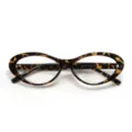 Montatura per occhiali gatto TR90 tartarugata classica, leggera moda vintage chic. - C5 Tartaruga Gialla