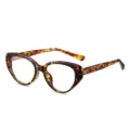 Montatura Occhiali Occhio di Gatto Tartarugato TR90 Luce Blu Donna Occhiali da Vista - Montatura Tartarugata
