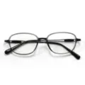 Montatura per occhiali in metallo elegante, occhiali da vista ovali vintage da donna. - C3 Grigio trasparente