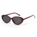 Occhiali da sole polarizzati cat-eye vintage per donna e uomo, elegante montatura rossa. - C8 Montatura Rossa Lenti Grigie