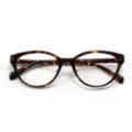 Montatura per occhiali da vista gatto grandi in TR90 alla moda, tartarugata unisex. - Montatura Tartarugata C5