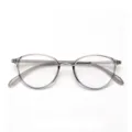 Stile Coreano Montature Occhiali Ovale TR90 Grigio Trasparente Donna Leggere Ottiche - C14 Montatura Grigia Trasparente