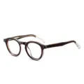 Montatura occhiali rotonda retrò TR90 uomo donna vintage lenti trasparenti ottica - Montatura Tè Freddo