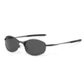 Y2K metal oval sunglasses cyberpunk futuristic retro sun glasses for women and men fashion - C6 Gunmetal Frame Black Gray Lens