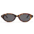 Occhiali da sole polarizzati piccoli ovali TR90 con elegante montatura tartarugata unisex. - C11 Montatura Tartarugata Lente Grigia