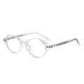 Transparenter TR90 Ovale Brillenrahmen Retro Anti-Blaulicht Kurzsichtigkeit Brillen Variante - Transparenter Rahmen