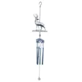 Metal deer wind chime hanging decor for garden patio outdoor yard ornament gift decoration - Silver Deer with Aluminum Tube Style