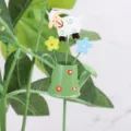 Metal garden stake miniature watering can cute sheep plant pot insert flower decoration bonsai - Bucket Little Sheep