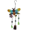 Carillon de vent suspendu en métal de jardin décoratif avec ailes colorées et cloche pour cour. - 9020 Style Cloche Abeille