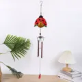 Carillon de vent coccinelle en metal verre suspendu pour jardin et belle decoration - Emballage Boîte Blanche / 30151 Style Tube en Aluminium de Scarabée