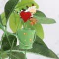 Piquet de jardin en métal vache mignonne décoration de pot de fleur accessoire paysager - Seau Vache
