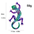 Gecko Mural en Métal Art en Fer Aimant de Frigo Décoration Maison Animaux 30cm - Gecko / Vert