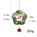 Metalen flamingo windspil hangende decoratie voor mooie tuin en fijne buitenplaats 57.5cm - Doosverpakking / Flamingo Windgong