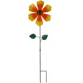 Piquet de fleur de jardin en métal art en fer jardin pelouse ornement décoration artisanat - Unité Unique / Orange