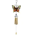Carillon eolien papillon en metal et verre suspension decoration jardin pour exterieur - Sac à bulles / 2409 Tube en Aluminium Jaune