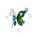 Ornement suspendu pot de fleurs papillon en verre métal décoration de jardin mignonne - 2306 Papillon / Emballage en sac à bulles