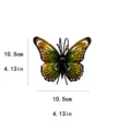 Décoration suspendue de pot de fleurs papillon en métal, or vert gradient jardin 10.5cm - PG1 Papillon Jaune 23g / Emballage en sac à bulles
