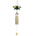Carillon à vent papillon et abeille, décoration suspendue en art de fer et verre peint pour le jardin - 2505 Tube de Carillon Abeille