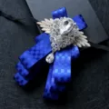 Noeud papillon bleu strass pour homme, cravate formelle style britannique pour costume. - Carreaux Bleu