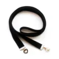 Black velvet choker necklace with heart and pearl pendant for women fashion accessory. - Black Velvet
