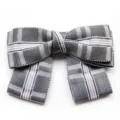 Fiocco a quadri grigio accessorio per colletto camicie Lolita e decorazione uniforme donna. - Grigio Chiaro