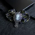 Vintage cameo bow brooch pin for men suits women uniform stylish necktie accessory elegant. - 19
