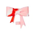 Large silicone bow straw topper cover for Stanley cup, cute straw cap leak-proof plug 10mm - Pink White Red