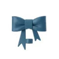 Large silicone bow straw cover cap for 10mm glass straws and Stanley cups leakproof plug detail - Dark Blue