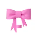 Pink silicone bow straw topper for 10mm glass straws and Stanley tumblers cute spill proof. - Light Rose Red