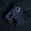 Mode homme noeud papillon multicouche cristal strass accessoire de costume formel chic - Crâne