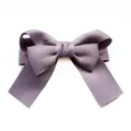 Elegant purple bow hair clip for professional work and daily wear, stylish hair accessory. - Duckbill Hair Clips / Purple