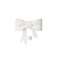 White silicone bow straw cover variant, perfect dustproof accessory for tumblers and cups. - White